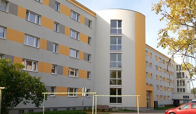 Renovierter Wohnblock in der Bertolt-Brecht-Straße in Werdau