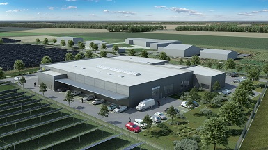 Entwurfsbild der neuen Lackiererei der isicar GmbH