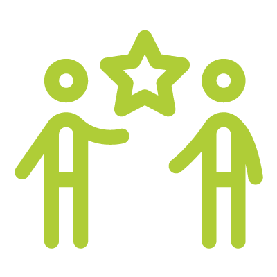 Icon für gelebte Anerkennung und Wertschätzung im Unternehmen