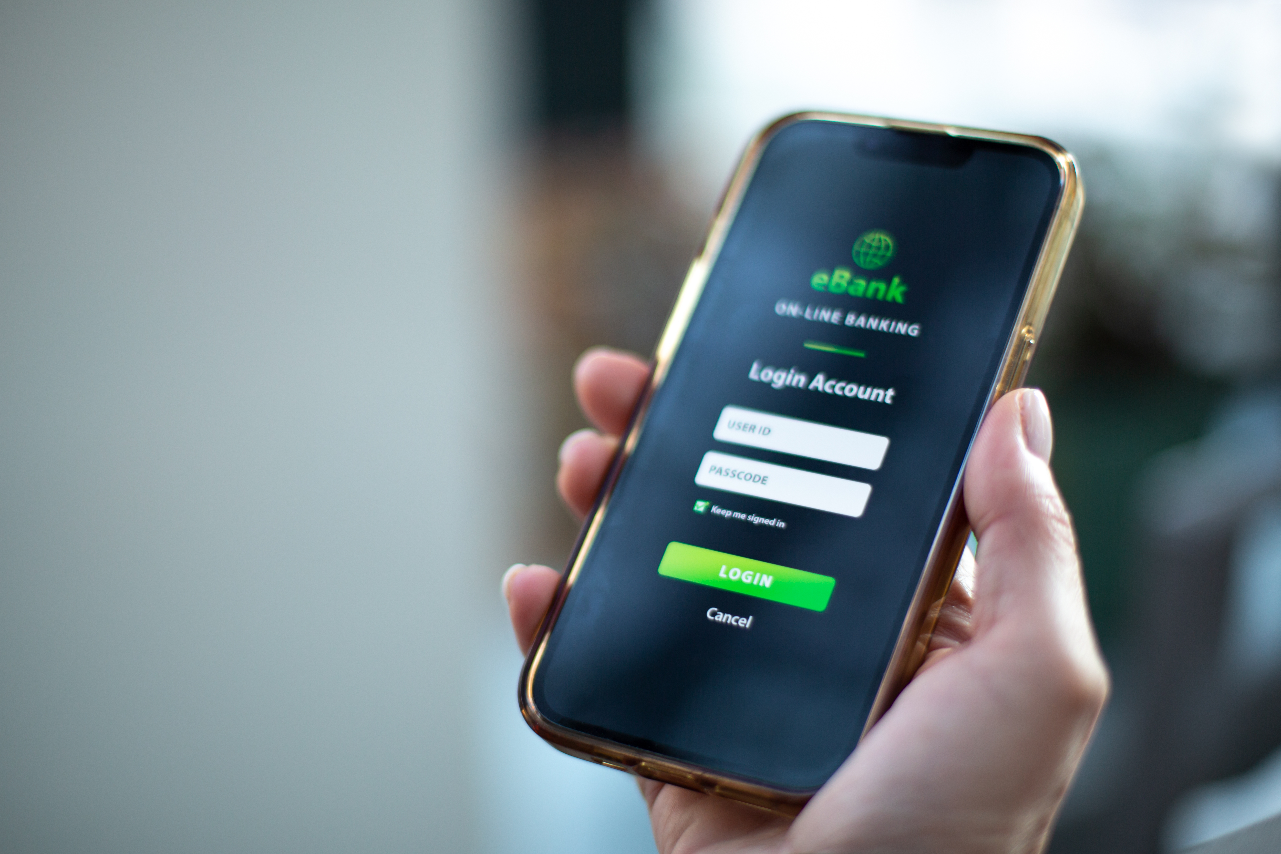 Mobiltelefon mit angezeigten Verimi Startbildschirm