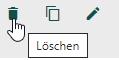 Screenshot: Mauszeiger zeigt auf Löschen-Symbol